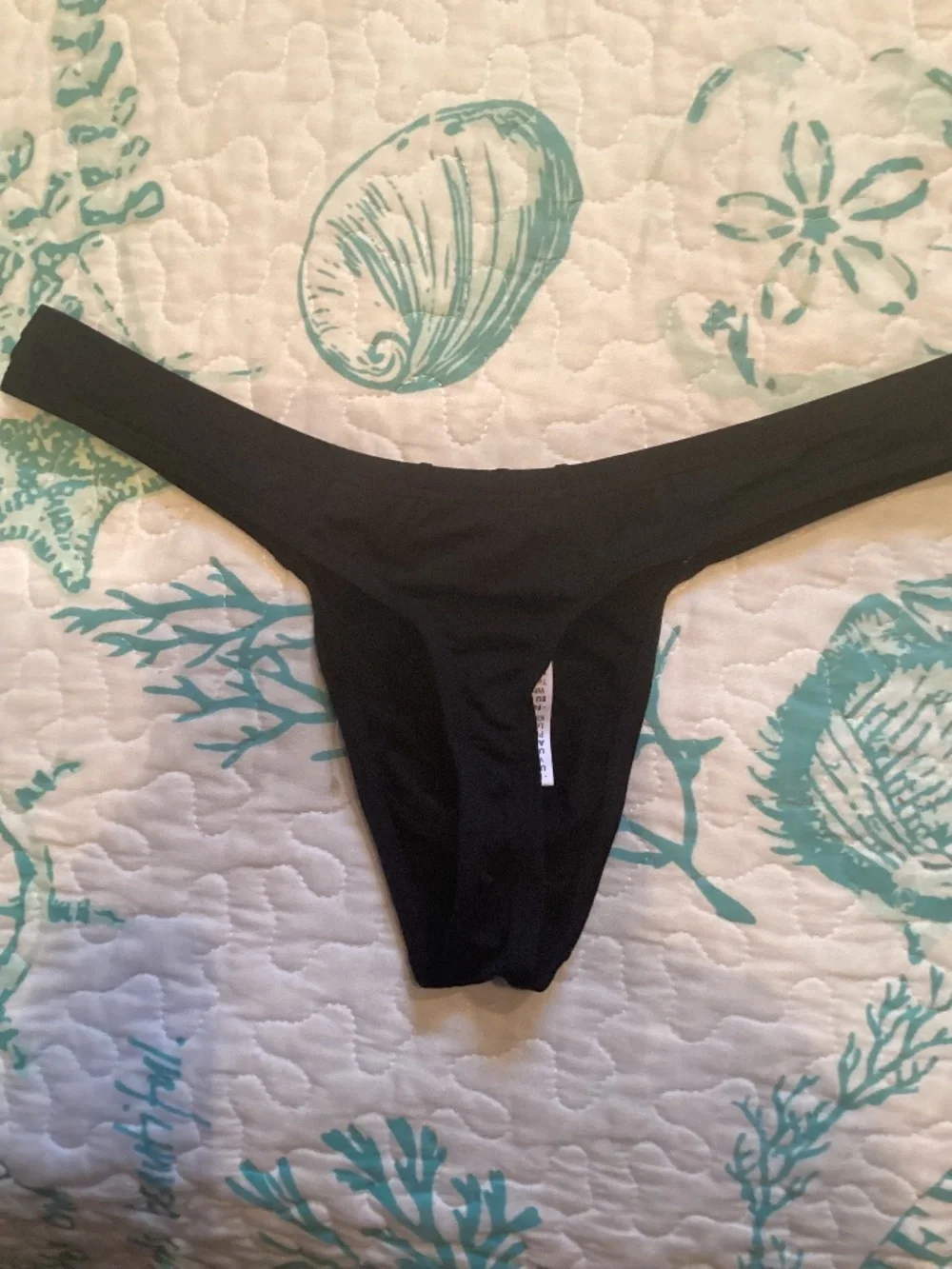 Brave Person, black thong, large.